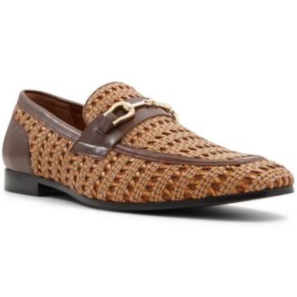 Aldo Men’s Brown Round Toe Slip On Nantucket Dress Penny Loafers Shoe Size 9.5 main image 9